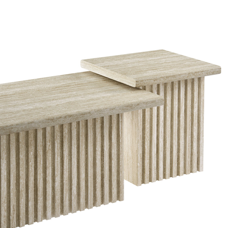 RENDER | TRAVERTINE COFFEE TABLES | TRAVERTINE