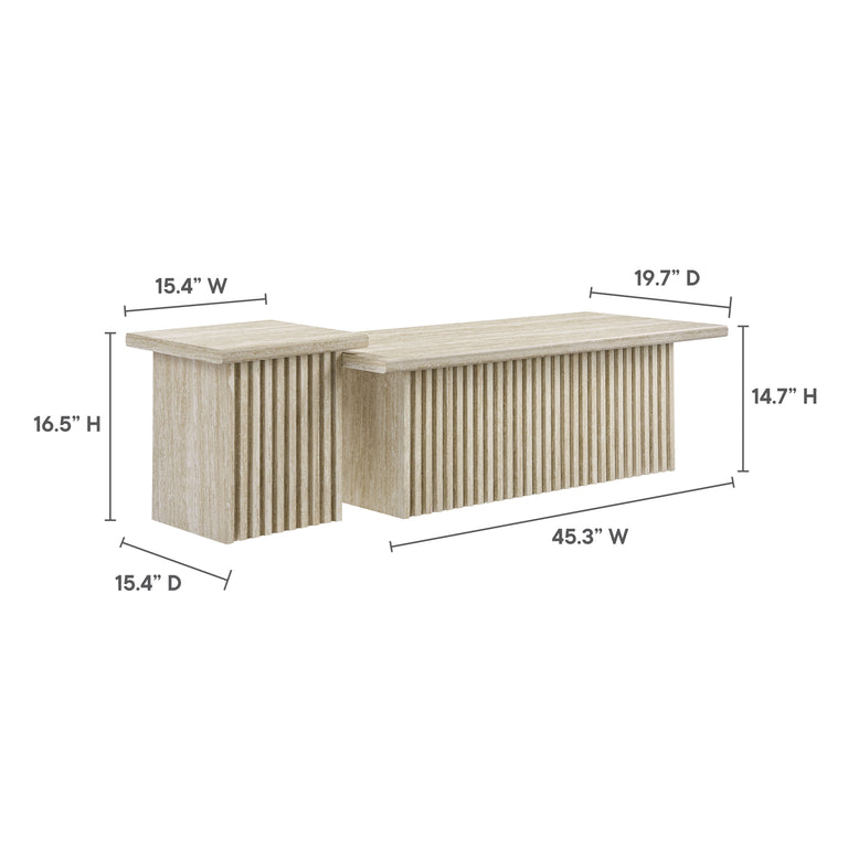 RENDER | TRAVERTINE COFFEE TABLES | TRAVERTINE