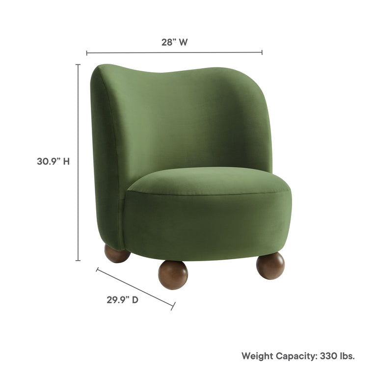 MONROE | SOFAS AND ARMCHAIRS | MOSS GREEN WALNUT