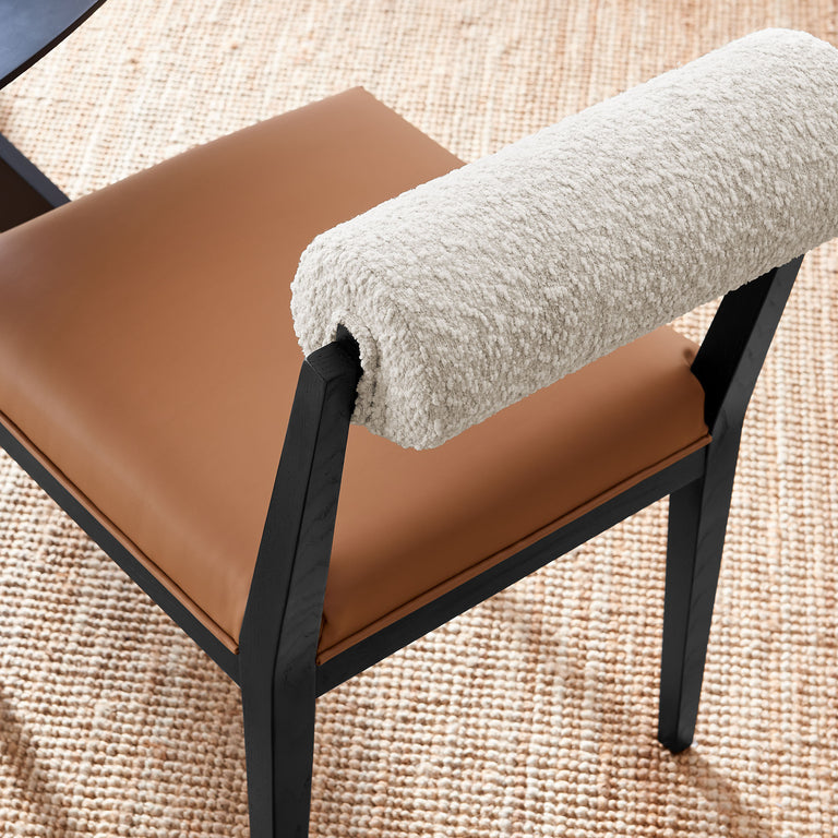 KAI | DINING CHAIRS | PEARL TAN BLACK