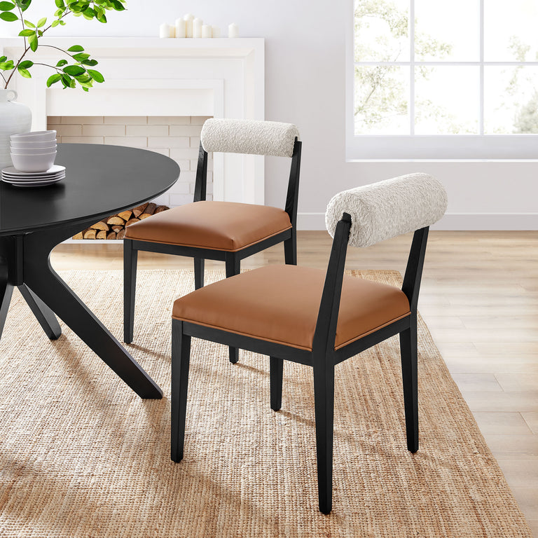 KAI | DINING CHAIRS | PEARL TAN BLACK