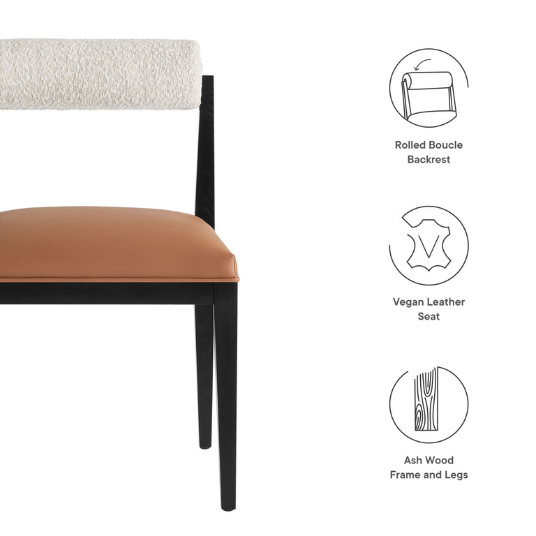 KAI | DINING CHAIRS | PEARL TAN BLACK