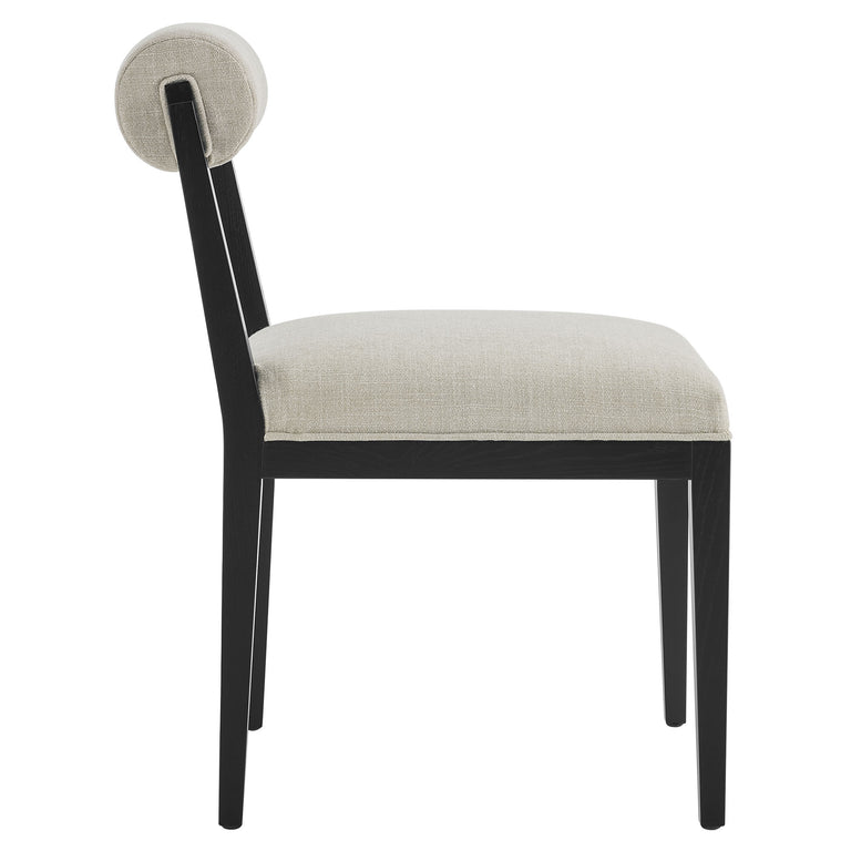 KAI | DINING CHAIRS | LINEN BLACK