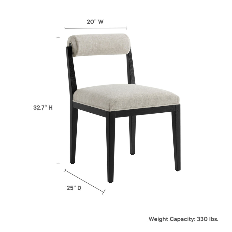 KAI | DINING CHAIRS | LINEN BLACK