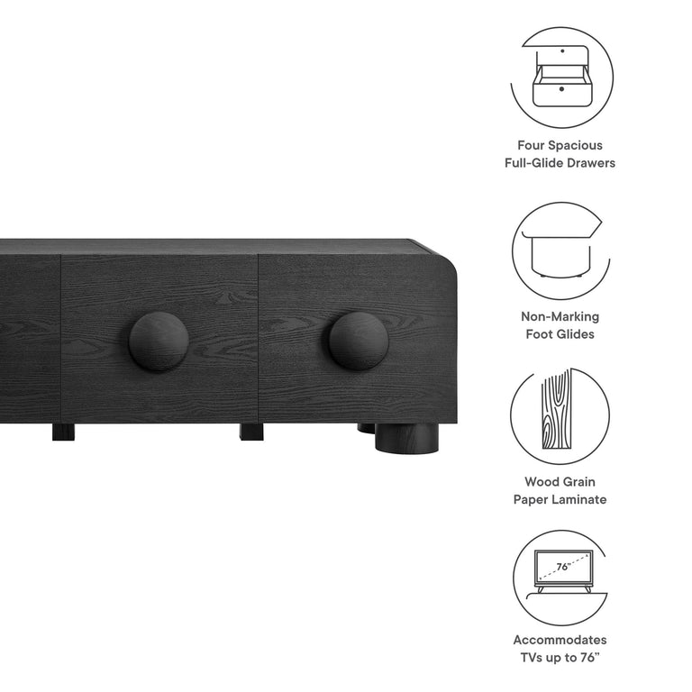 SONNET | TV STAND | BLACK