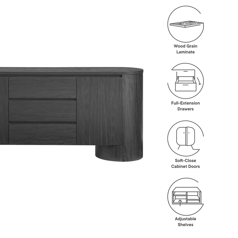 DUVAL | SIDEBOARD | BLACK