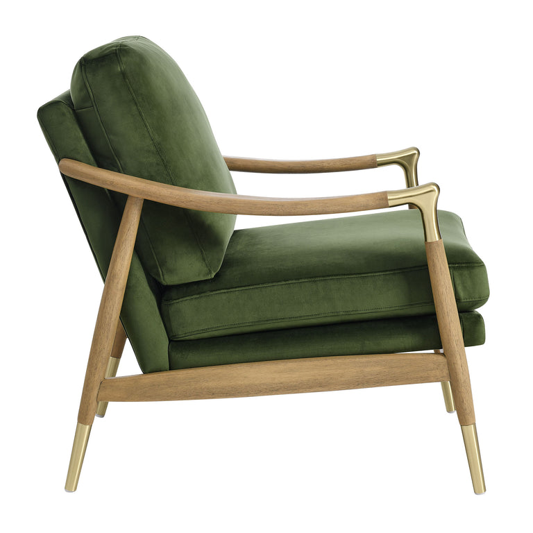 LANGFORD | SOFAS AND ARMCHAIRS | MOSS GREEN WALNUT