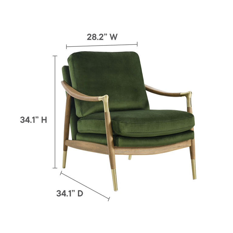 LANGFORD | SOFAS AND ARMCHAIRS | MOSS GREEN WALNUT