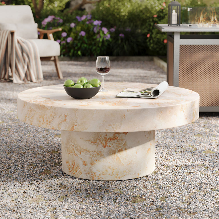 ALORA | COFFEE TABLES | HONEY ONYX