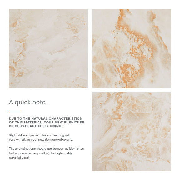 ALORA | COFFEE TABLES | HONEY ONYX