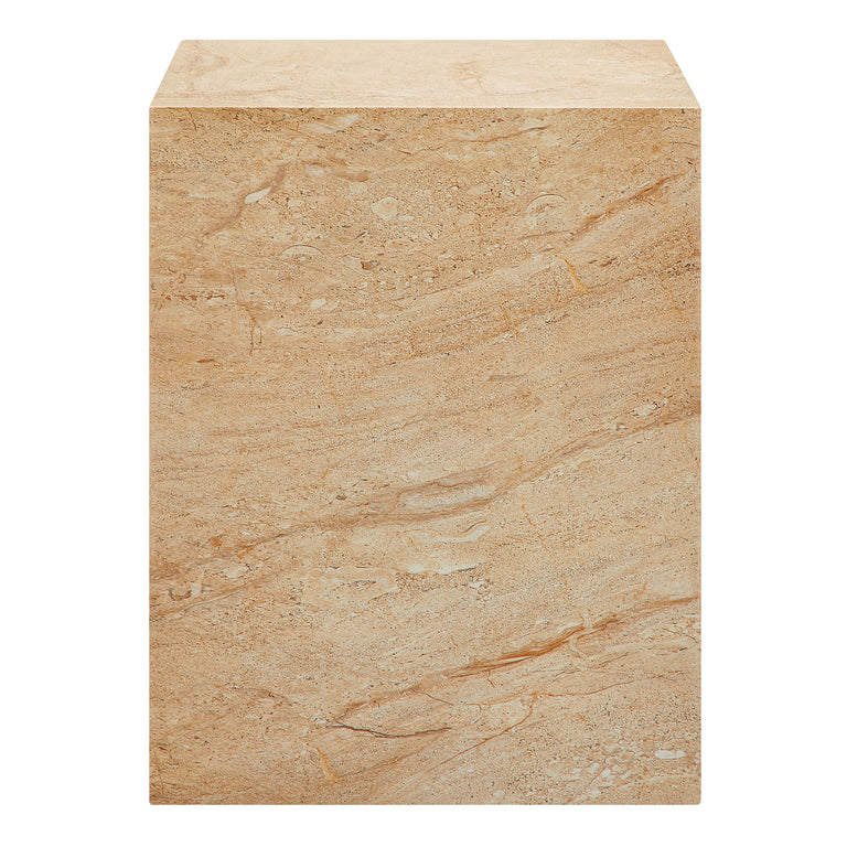 JORDANA | OUTDOOR SIDE TABLE | TRAVERTINE