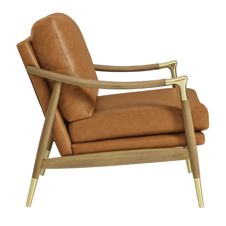 LANGFORD | SOFAS AND ARMCHAIRS | TAN WALNUT