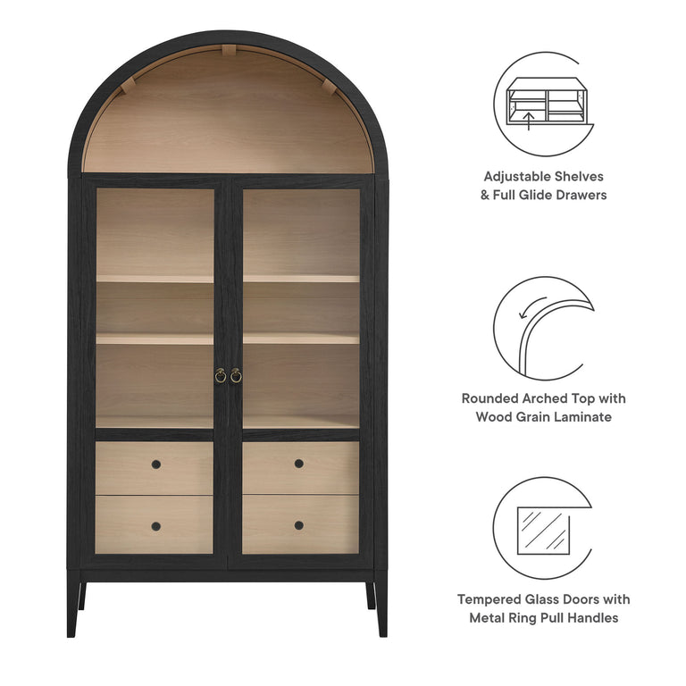 NOLAN | DISPLAY CABINET | BLACK OAK