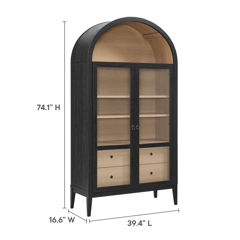 NOLAN | DISPLAY CABINET | BLACK OAK