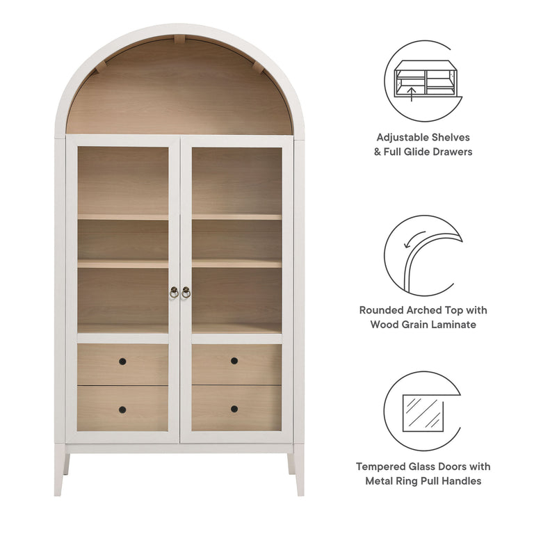 NOLAN | DISPLAY CABINET | IVORY OAK