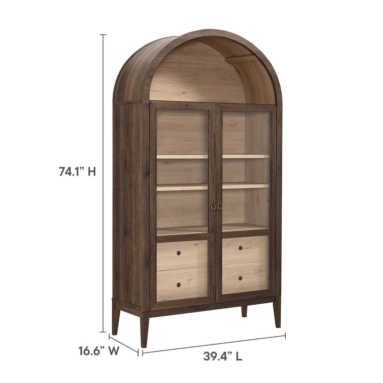 NOLAN | DISPLAY CABINET | WALNUT LIGHT OAK