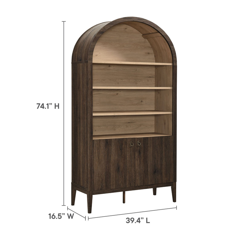 NOLAN | BOOKCASE | DARK WALNUT