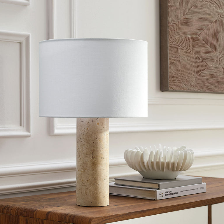 ZENITH | TABLE LAMPS | TRAVERTINE