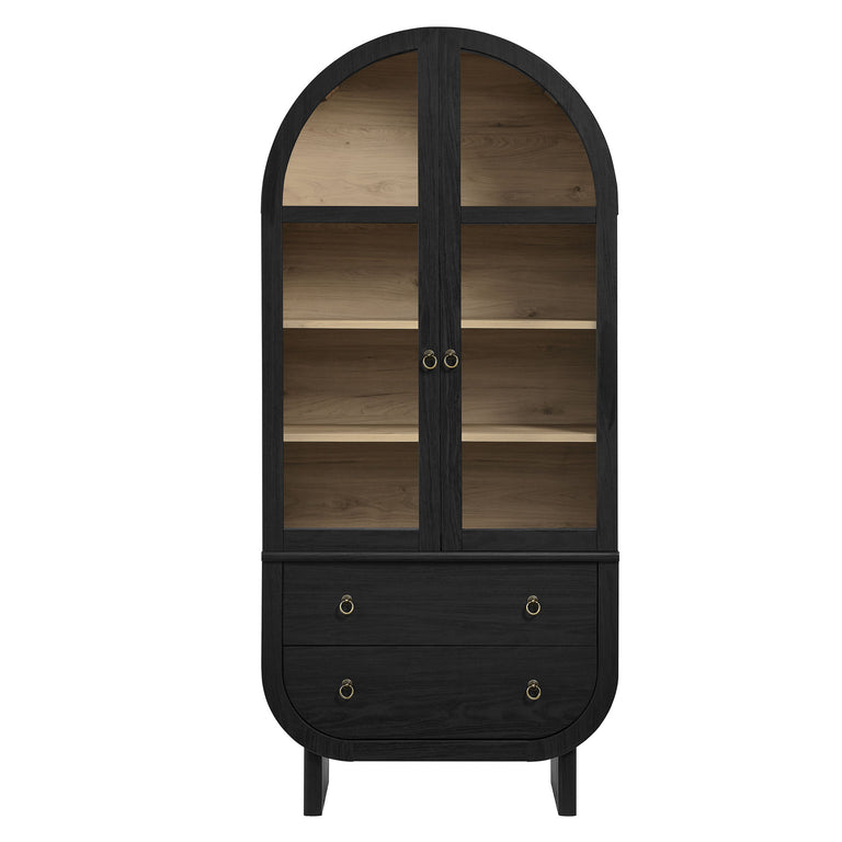 NYX | DISPLAY CABINET | BLACK LIGHT OAK