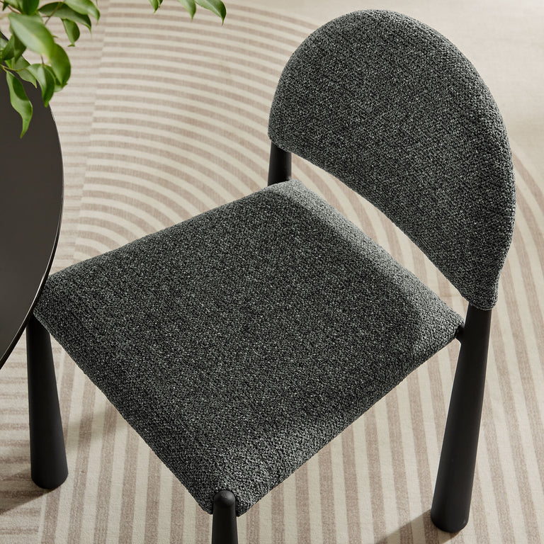 HAYLEY | DINING CHAIRS | BLACK ANTHRACITE