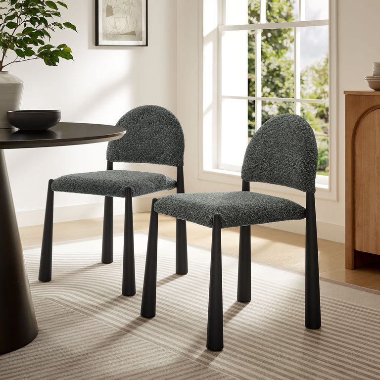 HAYLEY | DINING CHAIRS | BLACK ANTHRACITE