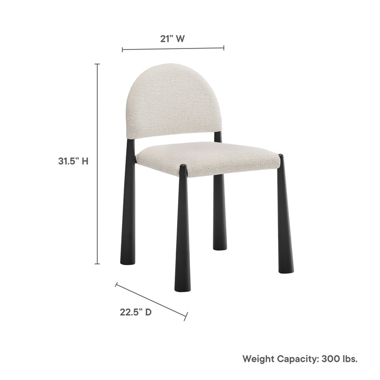 HAYLEY | DINING CHAIRS | BLACK CREAM