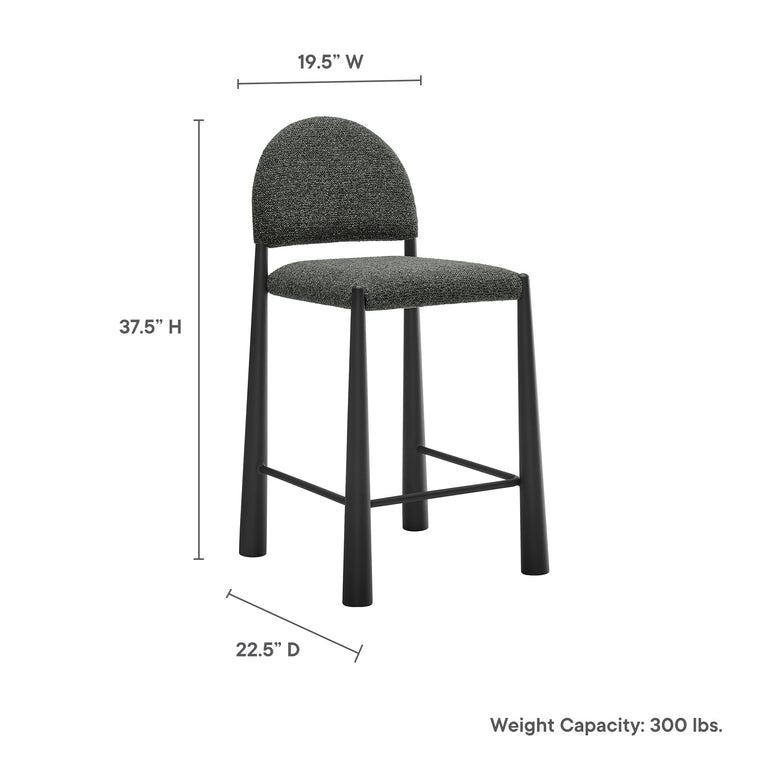 HAYLEY | BAR AND COUNTER STOOLS | BLACK ANTHRACITE