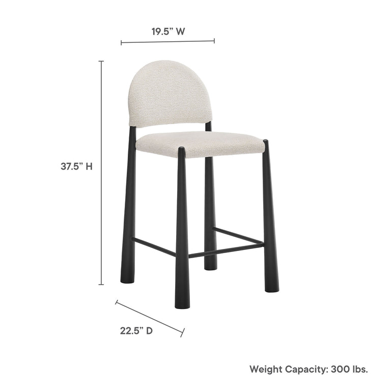 HAYLEY | BAR AND COUNTER STOOLS | BLACK CREAM