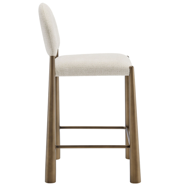 HAYLEY | BAR AND COUNTER STOOLS | BRASS CREAM