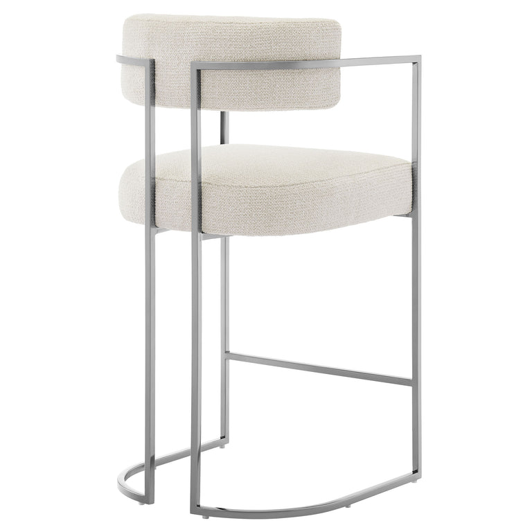 HURON | BAR AND COUNTER STOOLS | SILVER CREAM