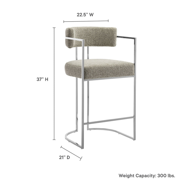 HURON | BAR AND COUNTER STOOLS | SILVER WHEAT