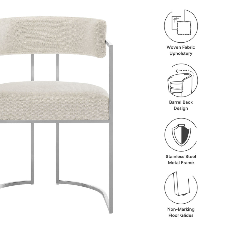 HURON | DINING CHAIRS | SILVER CREAM