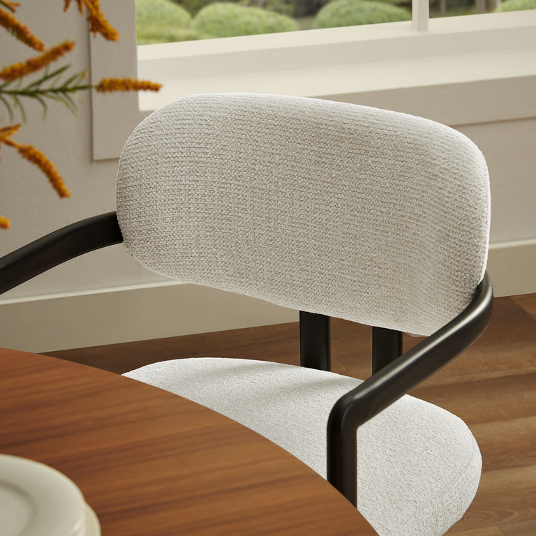 ELIO | DINING CHAIRS | BLACK CREAM