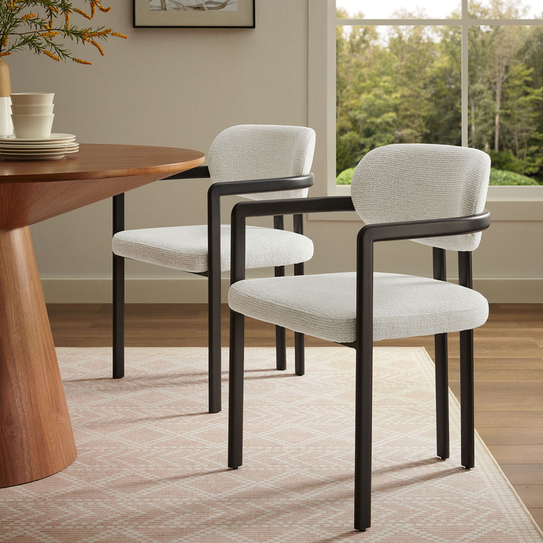 ELIO | DINING CHAIRS | BLACK CREAM