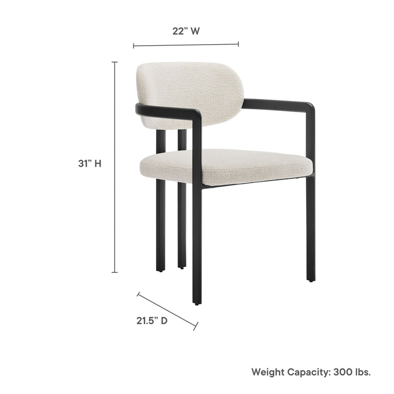 ELIO | DINING CHAIRS | BLACK CREAM