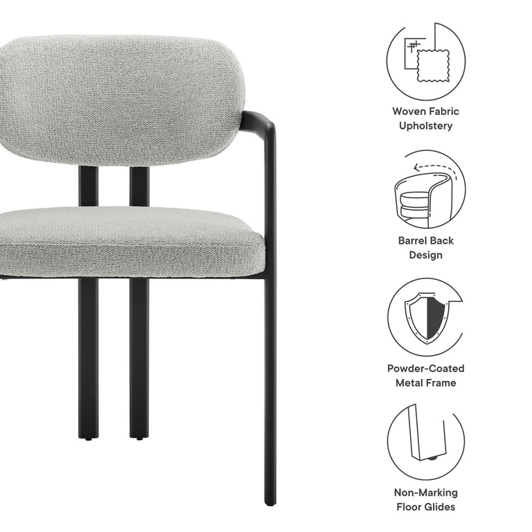 ELIO | DINING CHAIRS | BLACK DOVE GRAY