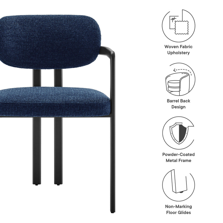 ELIO | DINING CHAIRS | BLACK NAVY