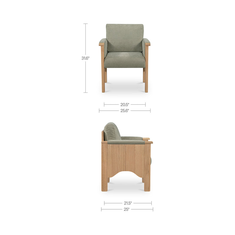 BAUER DINING CHAIR CREAM