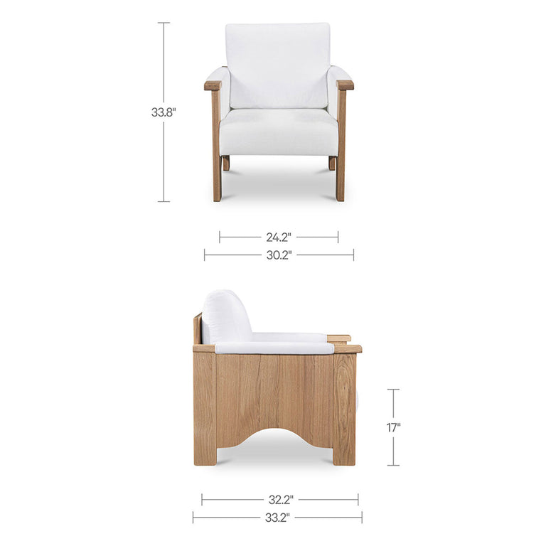 BAUER ACCENT CHAIR CREAM