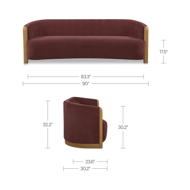ANYA SOFA BERRY