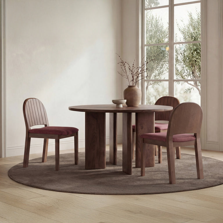 EMIL DINING CHAIR BERRY-SET OF TWO
