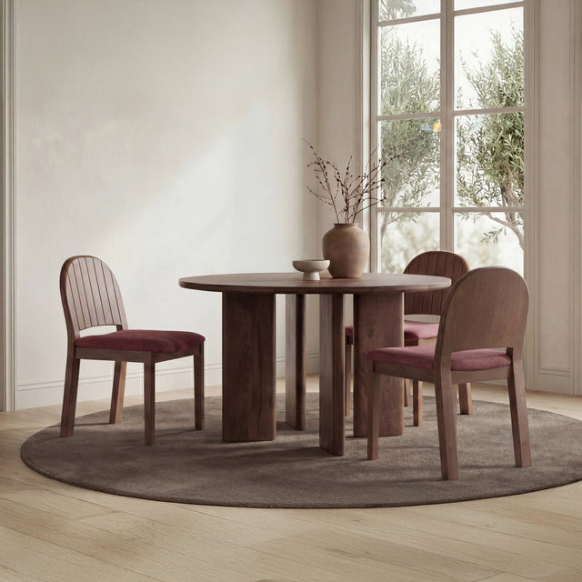 EMIL DINING CHAIR BERRY-SET OF TWO