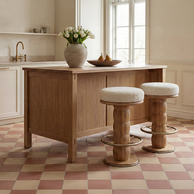 NIO SWIVEL COUNTER STOOL  DARK GREEN