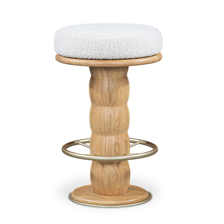 NIO SWIVEL COUNTER STOOL  DARK GREEN