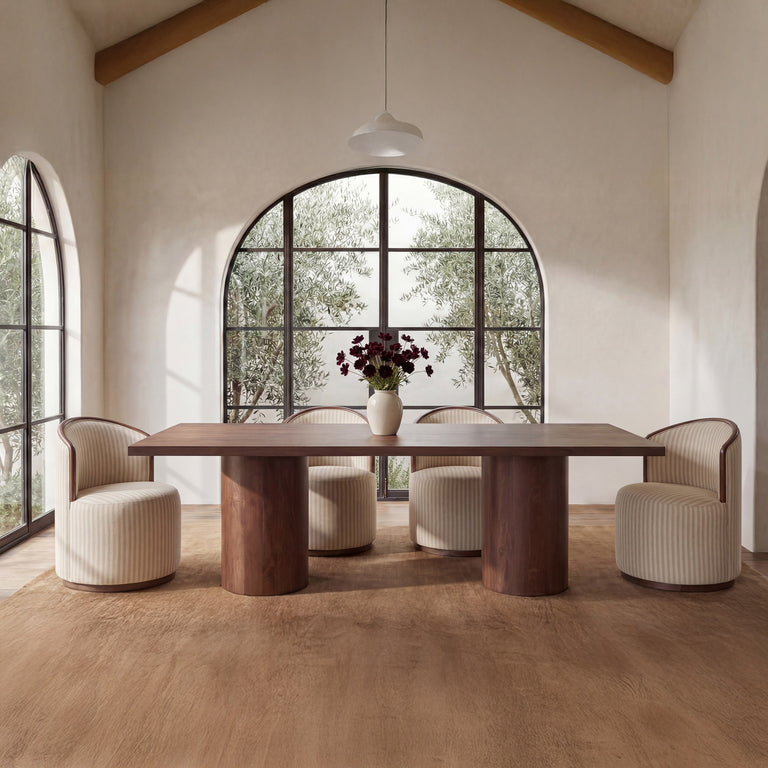 ROSSI SWIVEL DINING CHAIR BERRY
