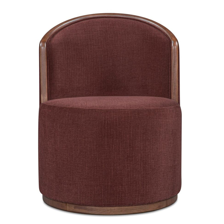 ROSSI SWIVEL DINING CHAIR BERRY