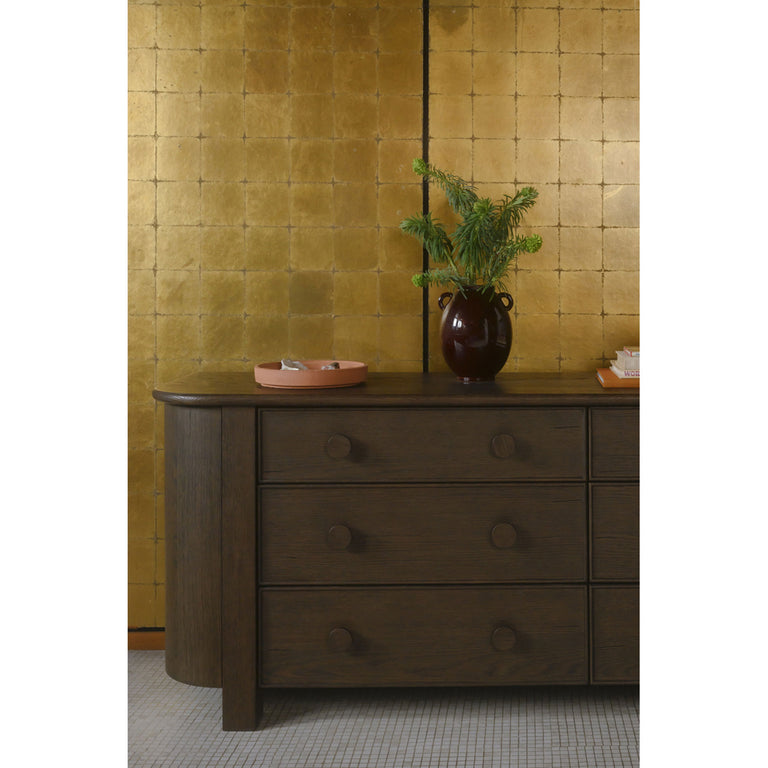 LOREN 6 DRAWER DRESSER DARK BROWN