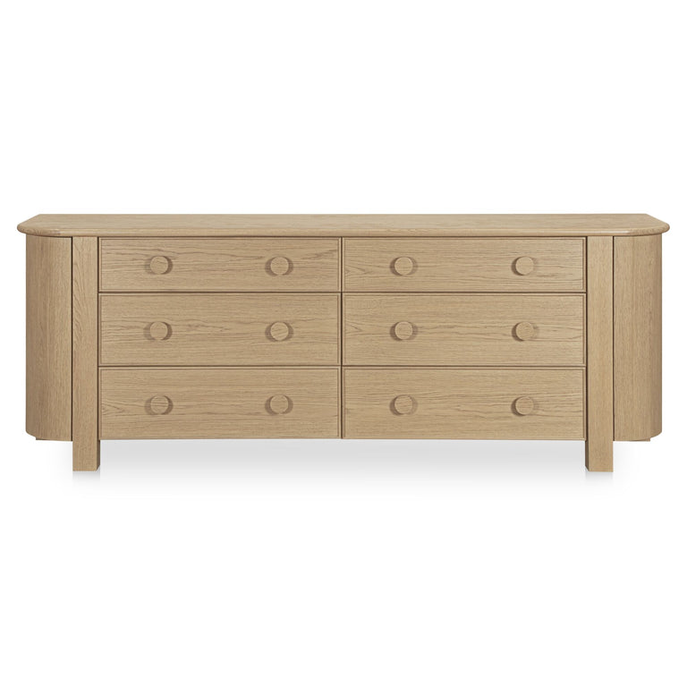 LOREN 6 DRAWER DRESSER DARK BROWN