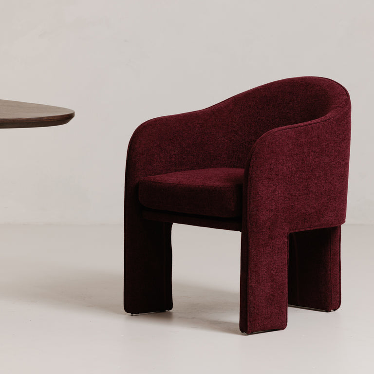CLARA DINING CHAIR PLUM