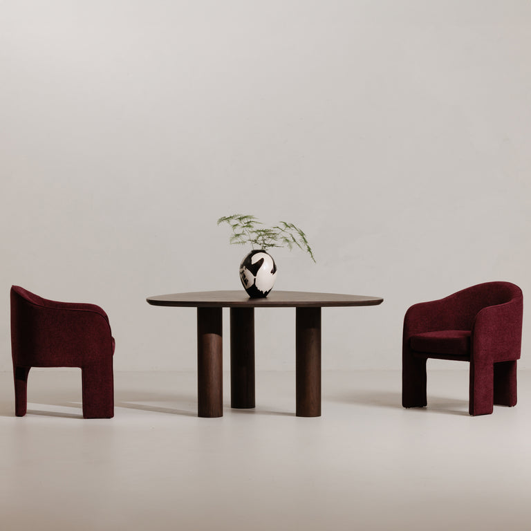 CLARA DINING CHAIR PLUM